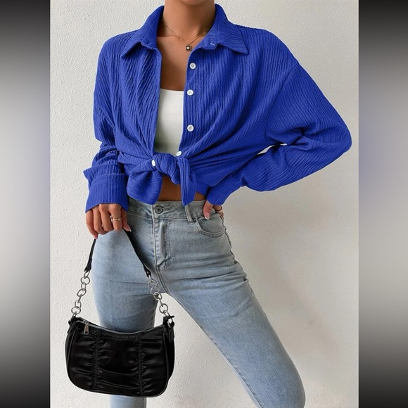 Drop Shoulder Longline Shirt - Picture 3 of 8